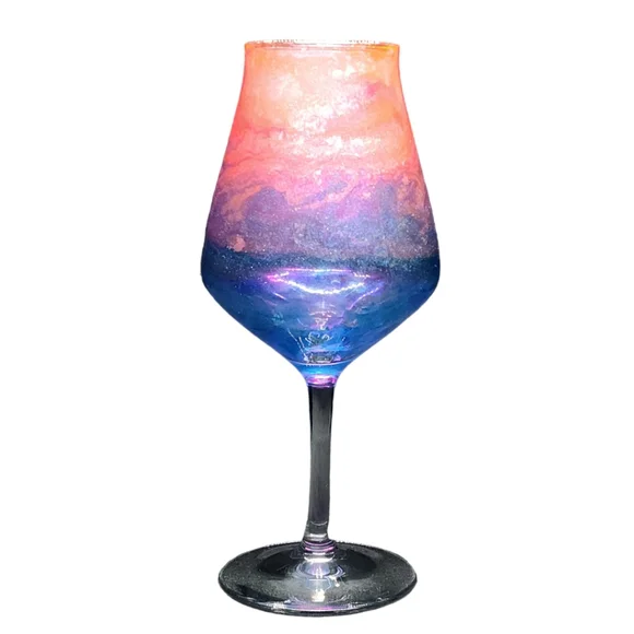 Ombre Fairy/14oz Tulip Wine Set - Picture 3 of 5